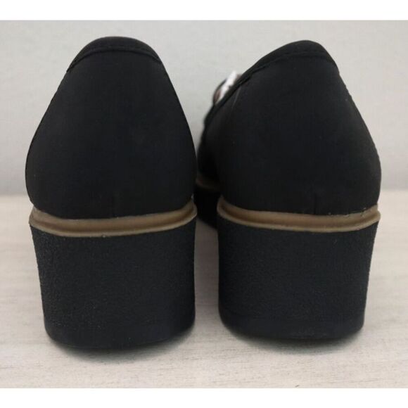Soul x Naturalizer Women Sz 6M Black Nubuck Leather Josie Platform Loafers - Picture 3 of 11